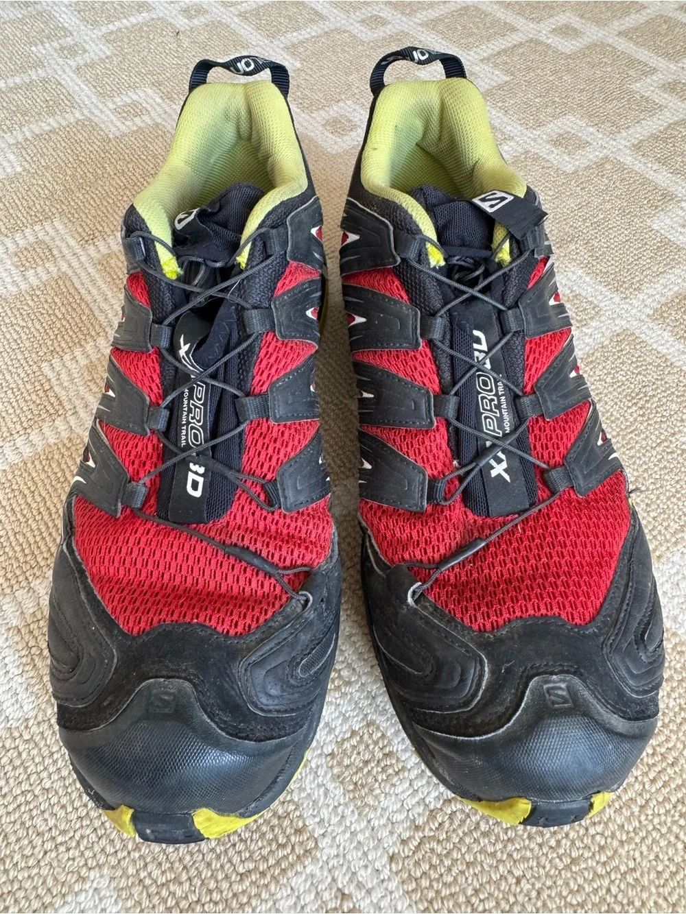 Salomon XA Pro 3D Trail Running Shoes Red Black Hiking Sneakers 11